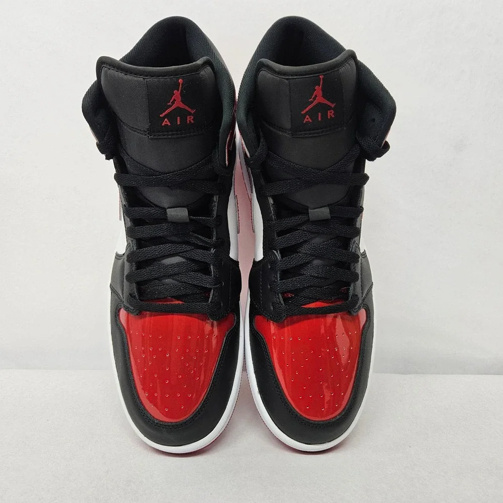 Nike Men's Air Jordan 1 Mid SE Basketball Shoes HV4091-006 Black Red White Sz 11